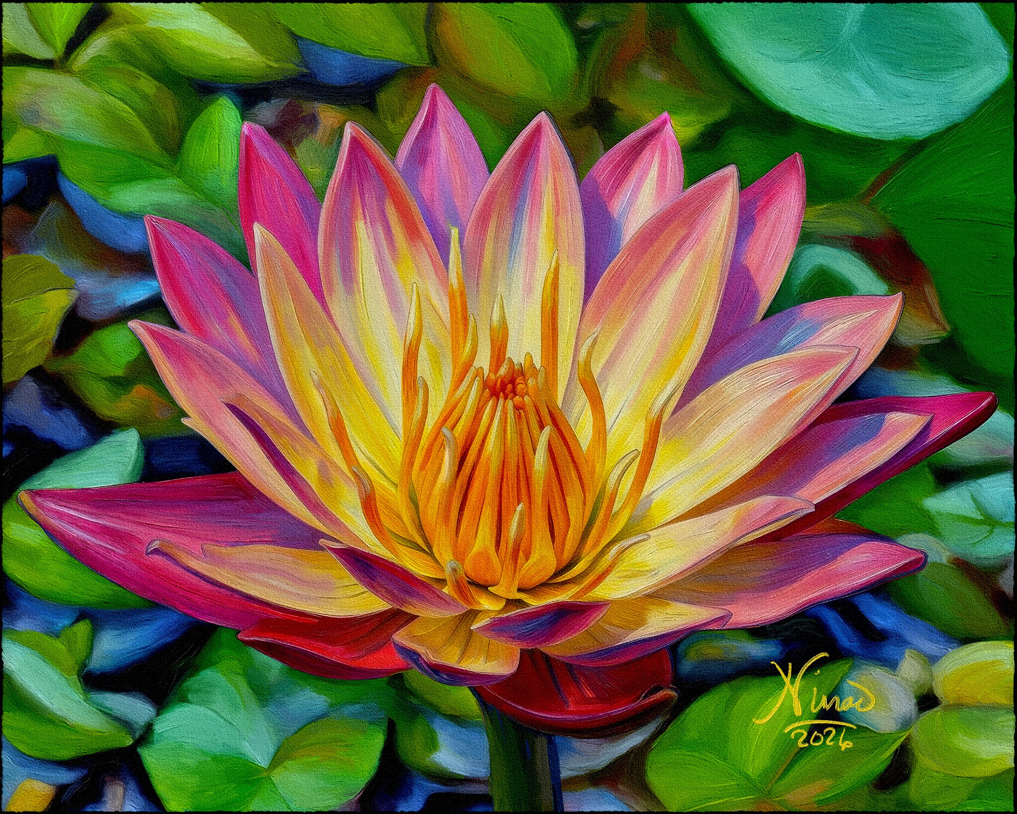 Pink Lotus Impression